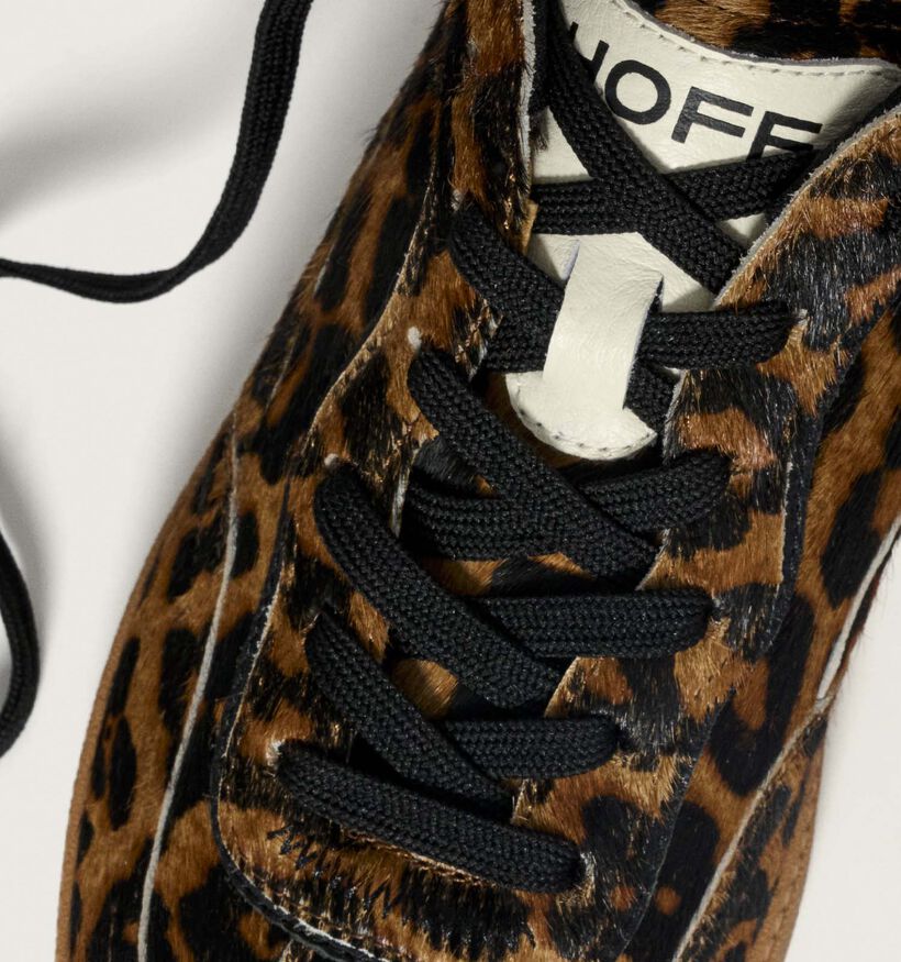 HOFF Alley Leopard Baskets casual en Marron pour femmes (360836) - pour semelles orthopédiques
