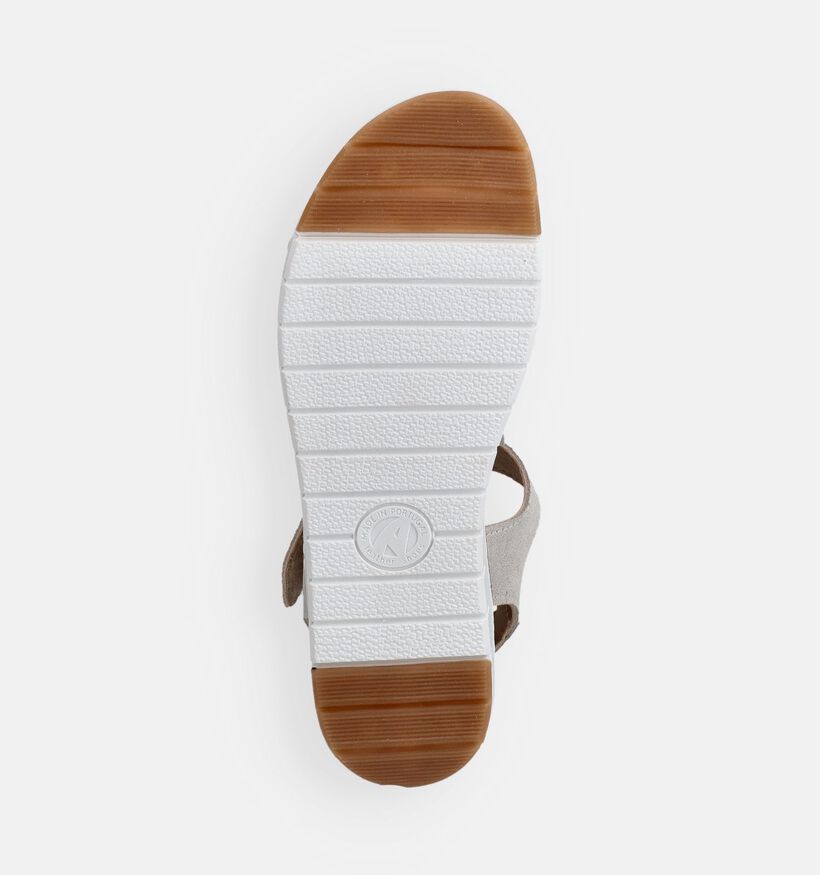 Solemade Romi 22 Sandales plates en Or pour femmes (371648) - pour semelles orthop&eacute;diques