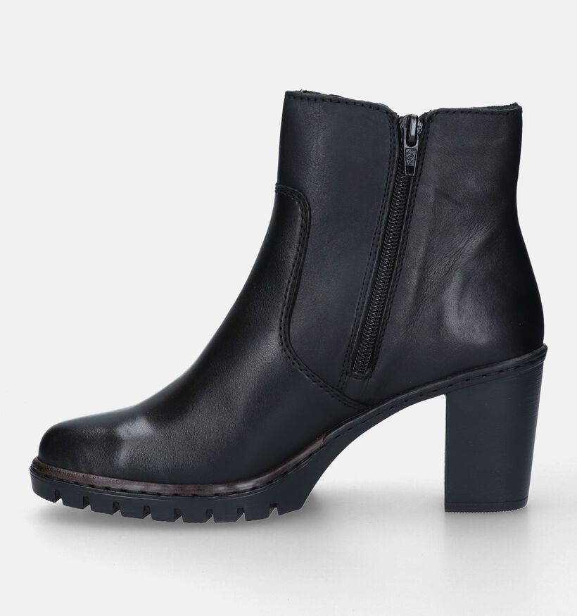 Rieker Bottines avec talon haut en Noir pour femmes (328429)