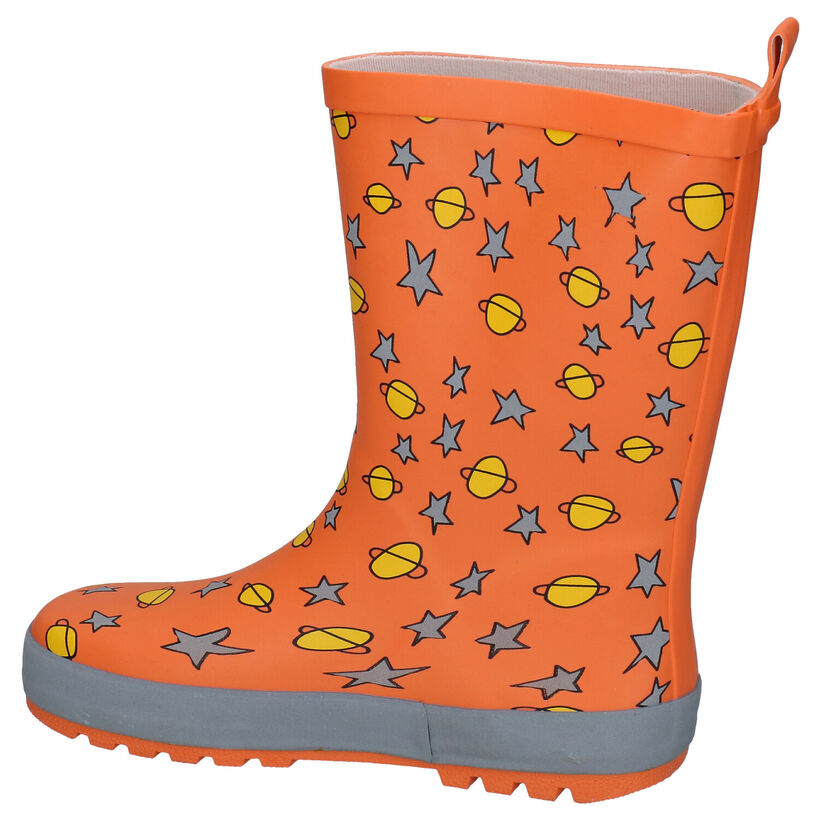 Flashion Designer Bottes de pluie en Orange pour filles (284338) - pour semelles orthopédiques