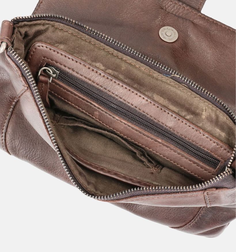 DSTRCT Harrington Road Sac port&eacute; crois&eacute; en Brun fonc&eacute; pour femmes (380891)