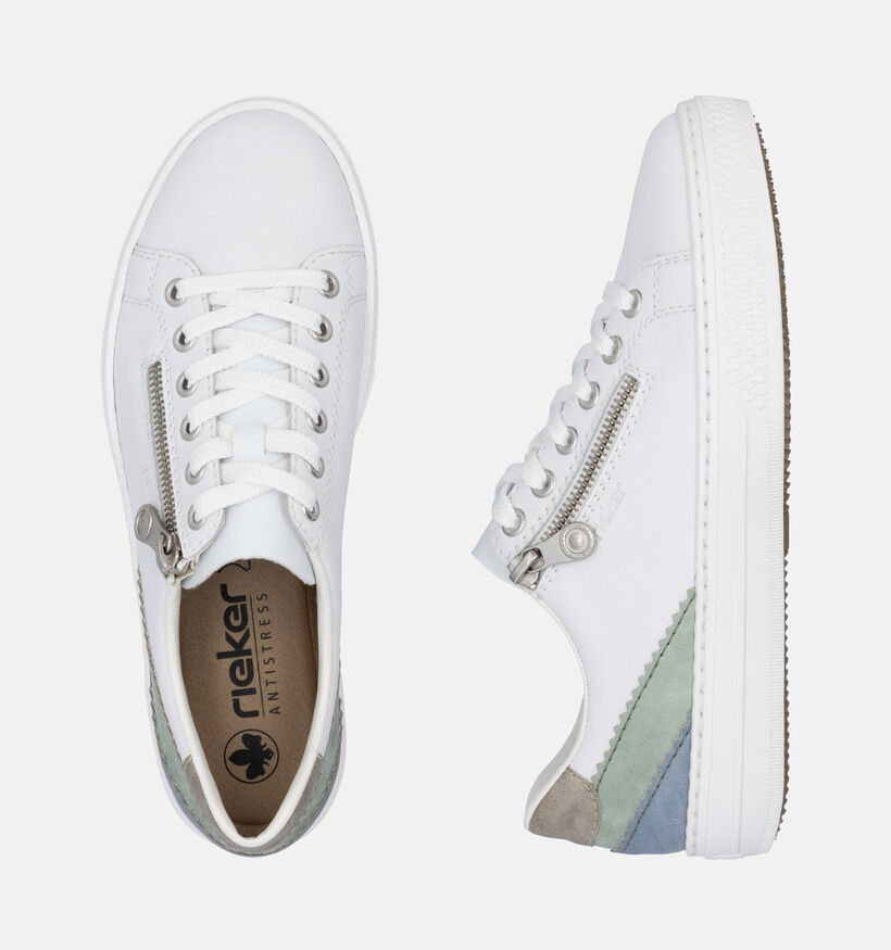 Rieker Witte Veterschoenen voor dames (351232)