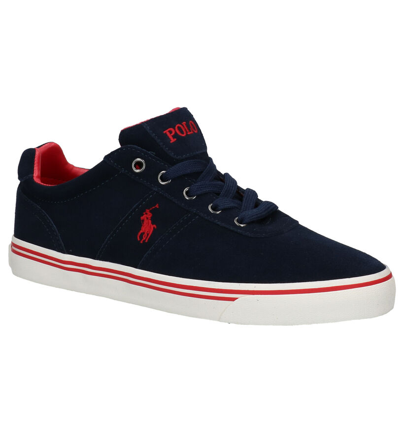 Polo Ralph Lauren Hanford Blauwe Veterschoenen in daim (278188)