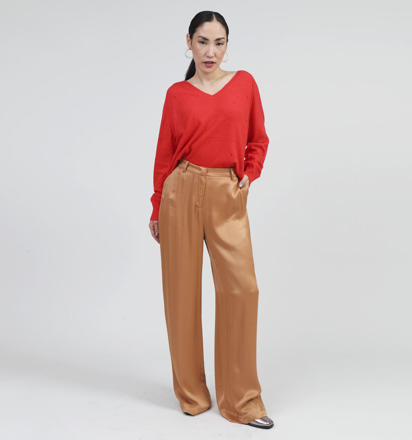 Expresso Pantalon large en Brun pour femmes (351051)