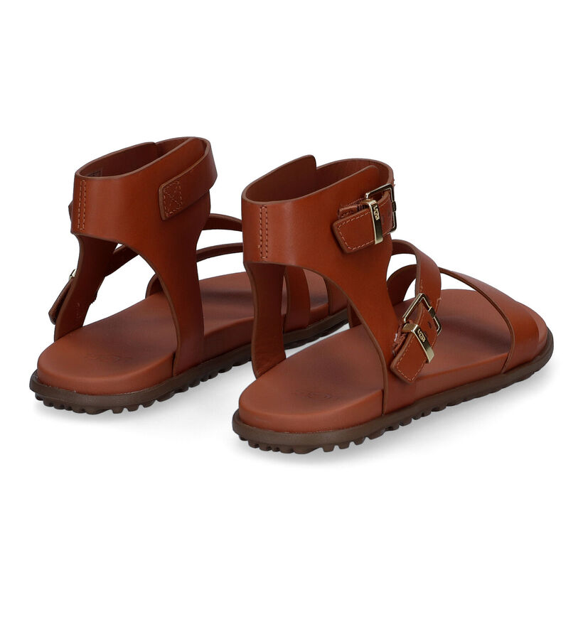 UGG Solivan Strap Sandales en Cognac pour femmes (303422)