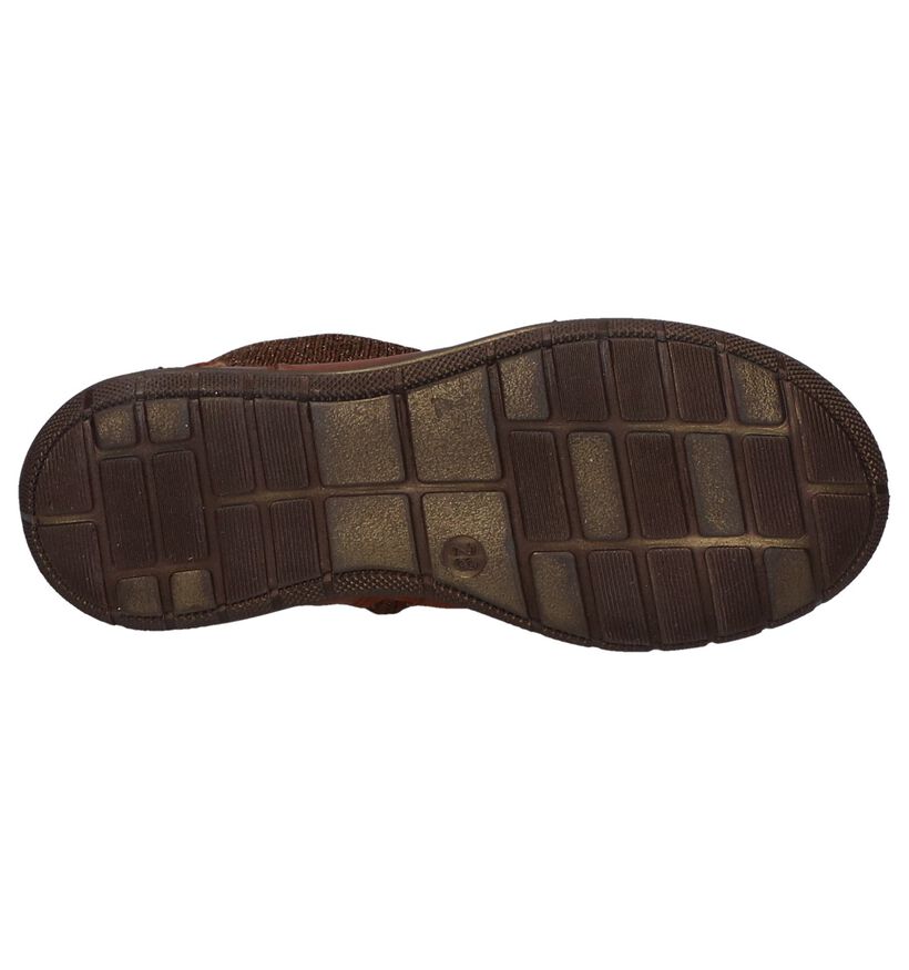 STONES and BONES Bottes basses en Cognac en cuir (255530)