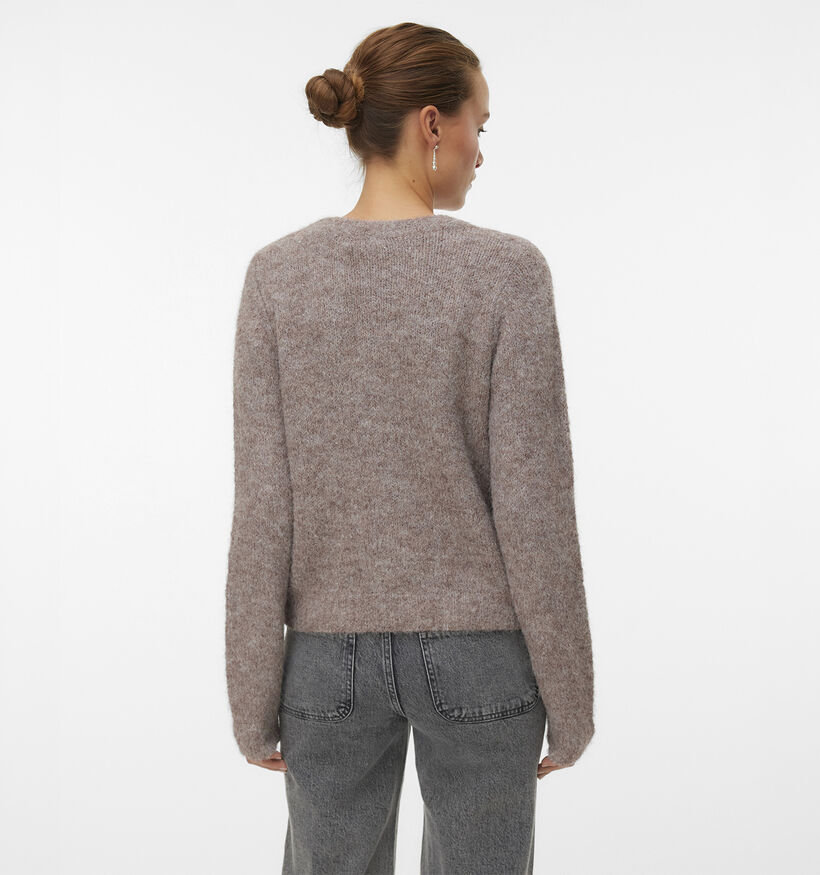 Vero Moda Novah Gilet en Taupe pour femmes (378285)