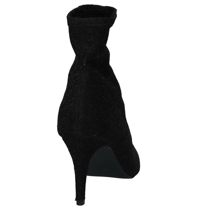 Youh! Bottes courtes en Noir en textile (230445)