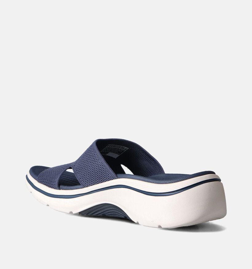 Skechers Go Walk Arch Fit Blauwe Slippers voor dames (354733)