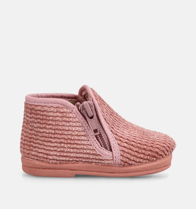 Little David Pantoufles en Rose pour filles (381104) - pour semelles orthop&eacute;diques