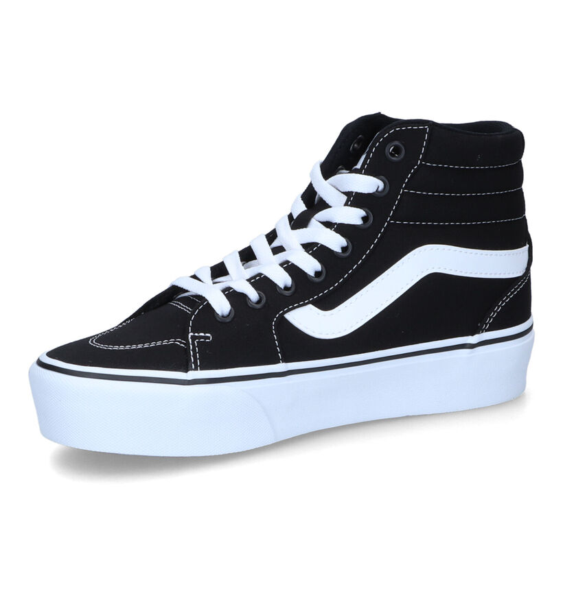 Vans Filmore Hi Platform Baskets en Noir pour femmes (317791)