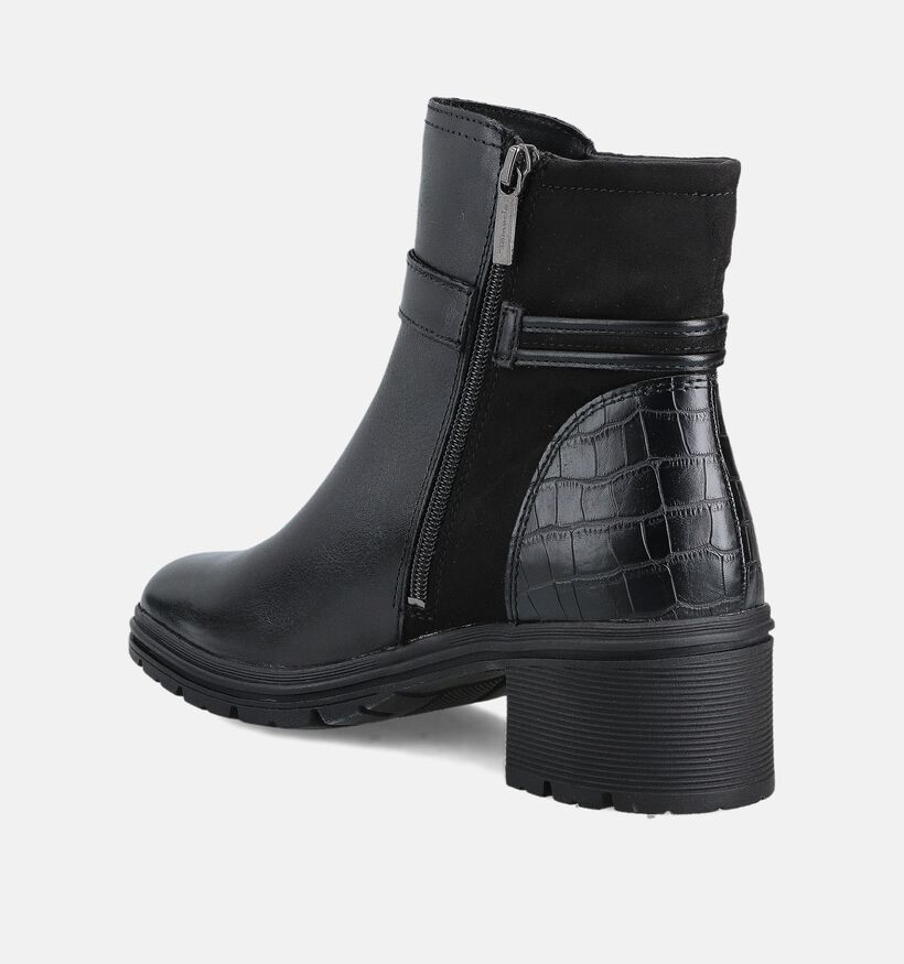 Tamaris Bottines plates en Noir pour femmes (362808)