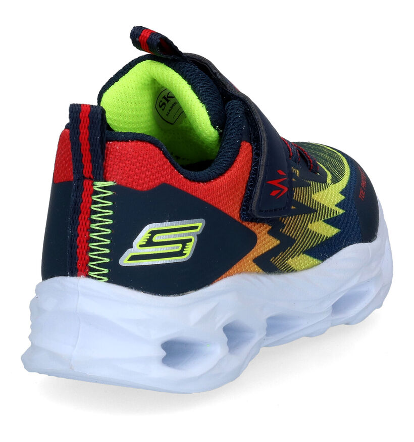 Skechers Vortex-Flash Blauwe Sneakers voor jongens (302928)