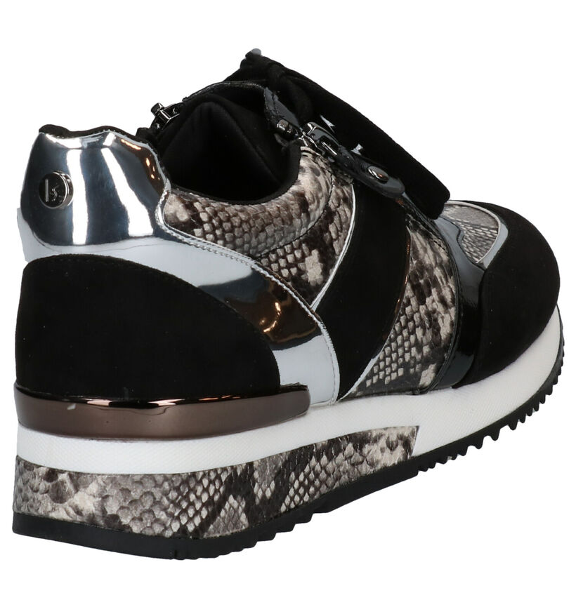 La Strada Baskets casual en Noir en simili cuir (278699)