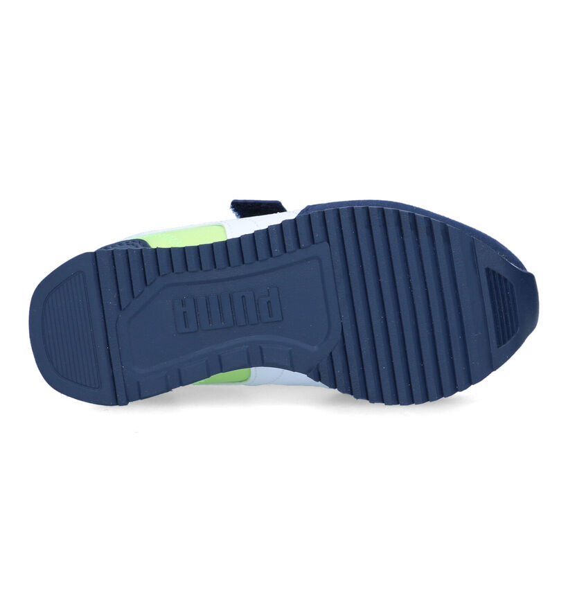 Puma R78 V Baskets en Bleu en simili cuir (318752)