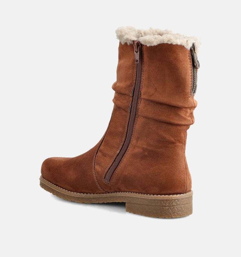 Rieker Cognac Enkellaarzen Rieker Cognac Enkellaarzen voor dames (363541)