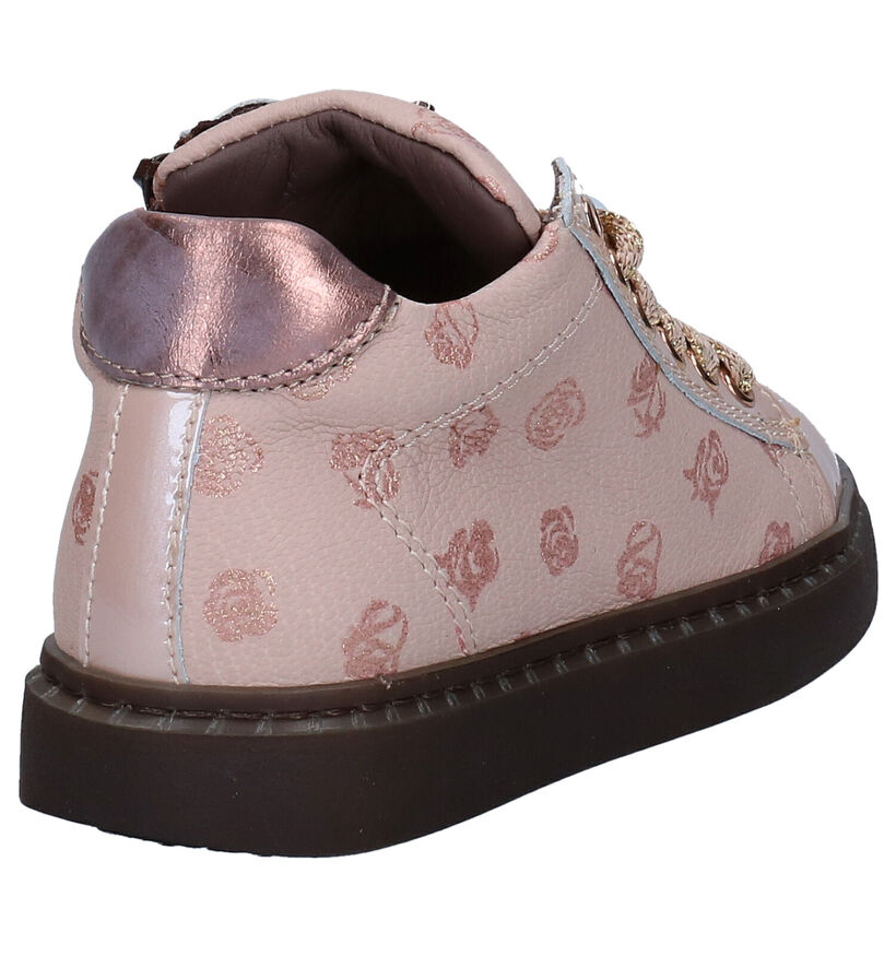 STONES and BONES Unica Bottines en Rose en cuir (279306)