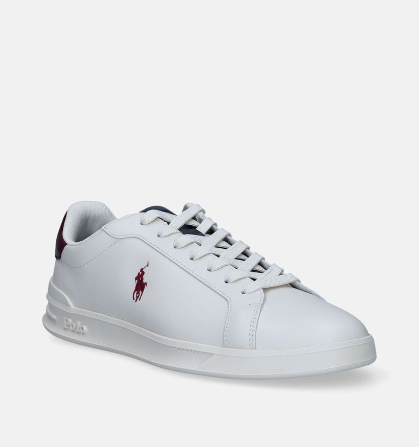 Polo Ralph Lauren Heritage Court Witte Veterschoenen voor heren (344925)