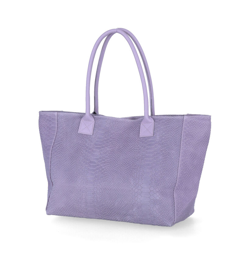 Zeen Lola Gele Shopper in leer (317400)