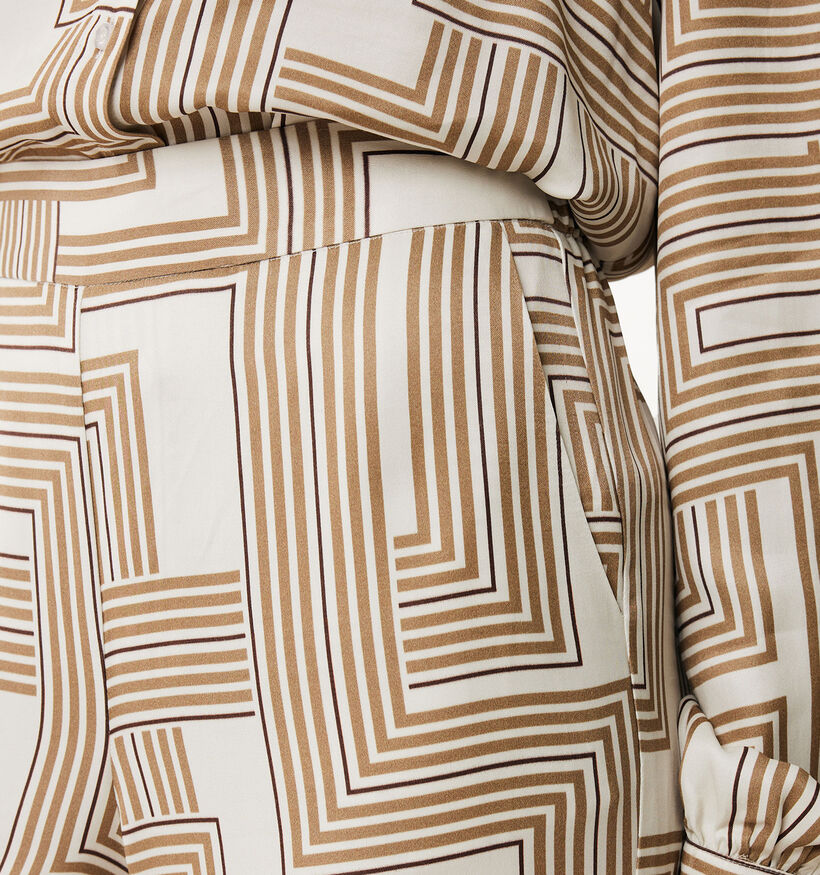 Mexx Bruine Wijde broek voor dames (353211)