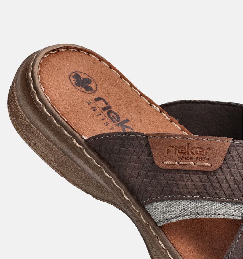 Rieker Bruine Slippers voor heren (354821)
