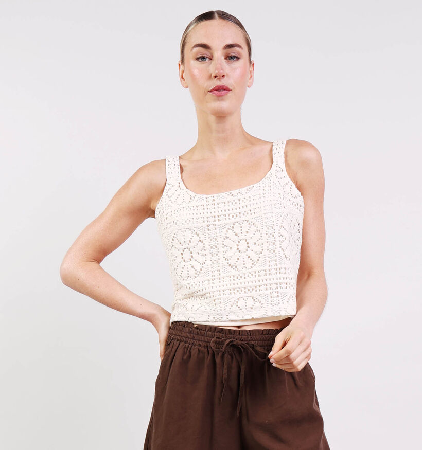 Vila Merinda D&eacute;bardeur en Beige pour femmes (374284)