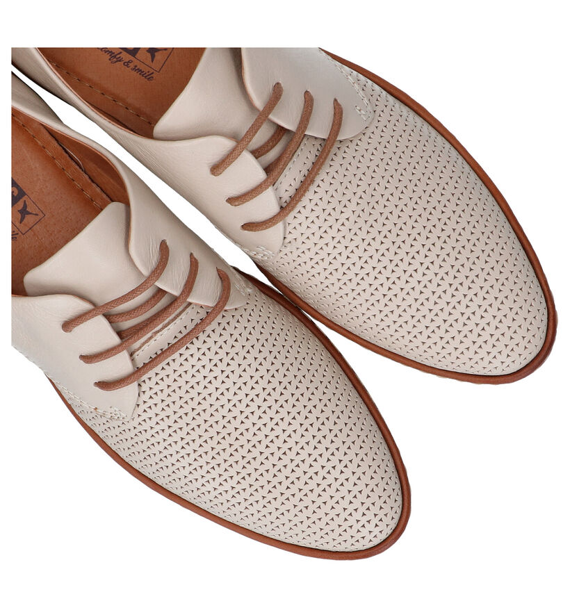 Pikolinos Santander Chaussures à lacets en Beige en cuir (289117)