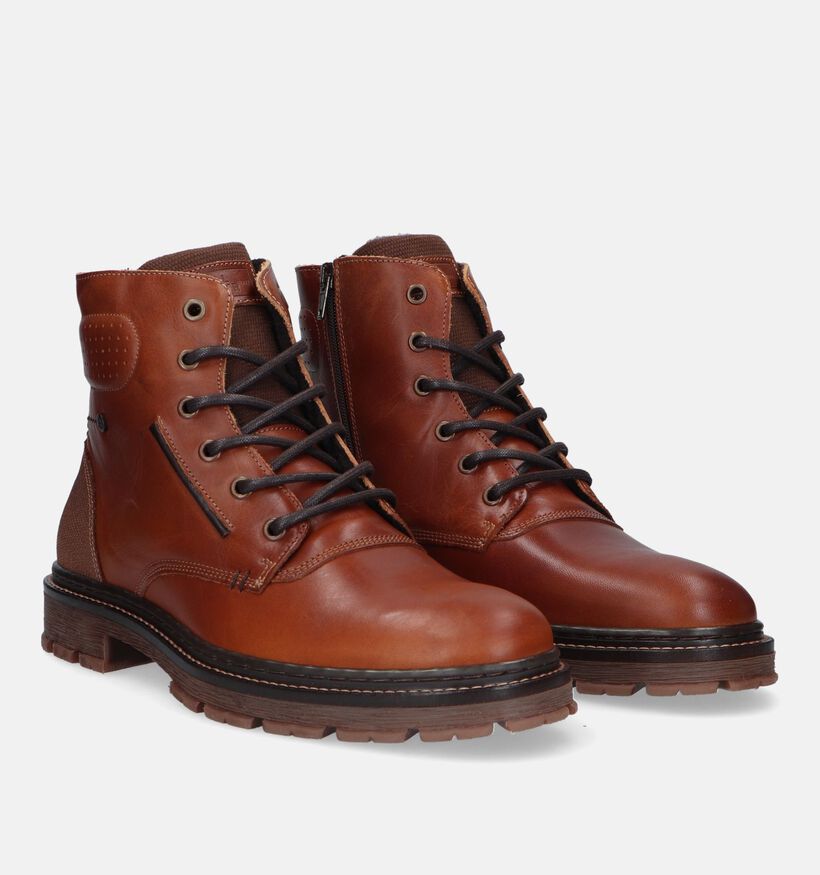 Bullboxer Cognac Boots voor heren (328892) - geschikt voor steunzolen