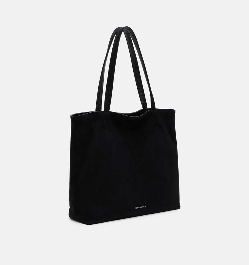 Emily & Noah Eva Suede Cabas en Noir pour femmes (378840)