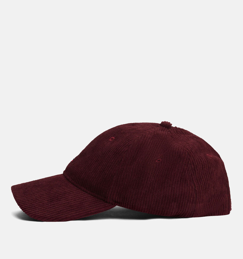Tommy Hilfiger Flag 6 Panel Cord Casquette en Bordeaux pour hommes (362640)