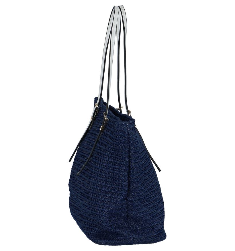 Shopper Blauw Dolce C. in stof (223311)