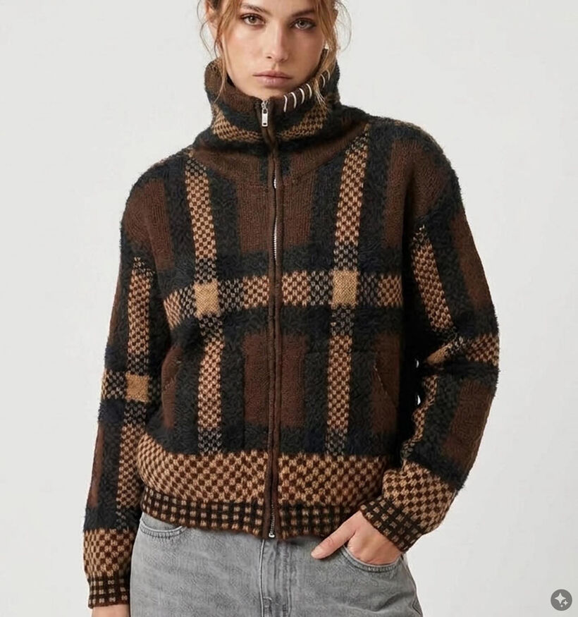Orfeo Palomee Bruine Korte Jas voor dames (381632)