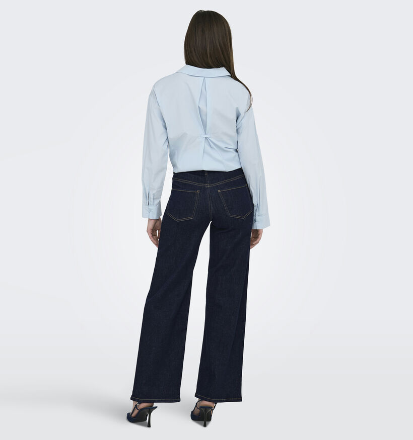 JDY Felina-Fina Donkerblauwe Wide Leg Jeans voor dames (378341)