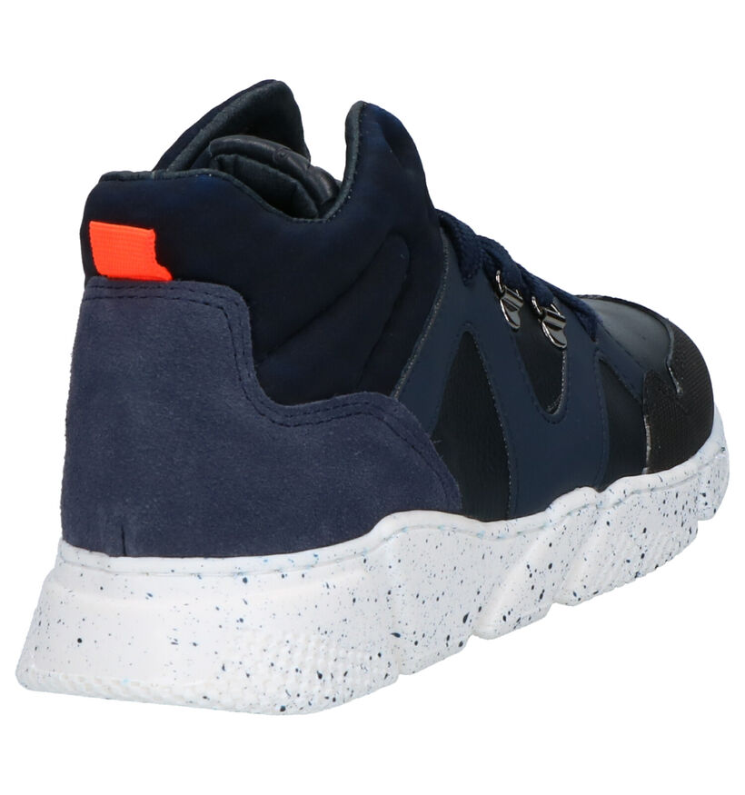 Little David Moussa Blauwe Sneakers in kunststof (261719)