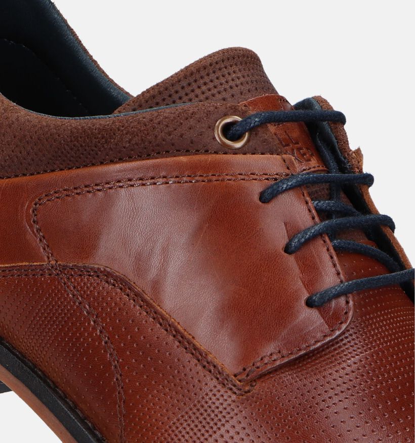 Bullboxer Cognac Geklede Schoenen voor heren (337209) - geschikt voor steunzolen