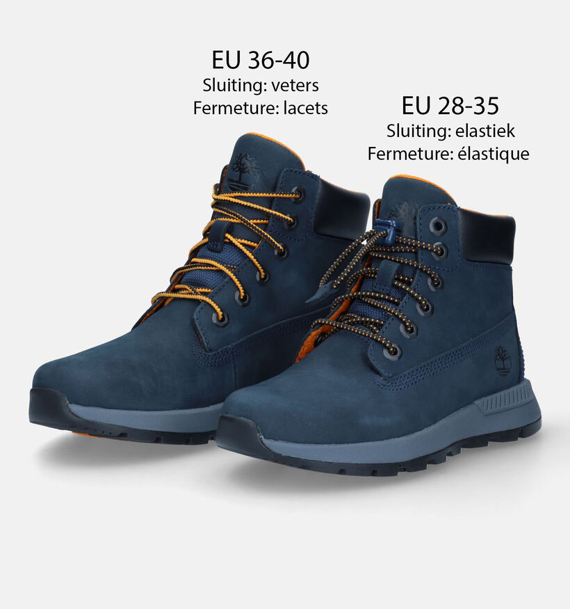 Timberland Killington Tracker Bottines en Bleu pour garçons (329081) - pour semelles orthopédiques