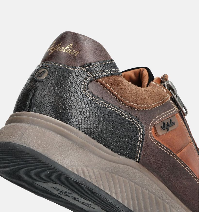 Australian Maurizio Donkerbruine Veterschoenen voor heren (361656) - geschikt voor steunzolen