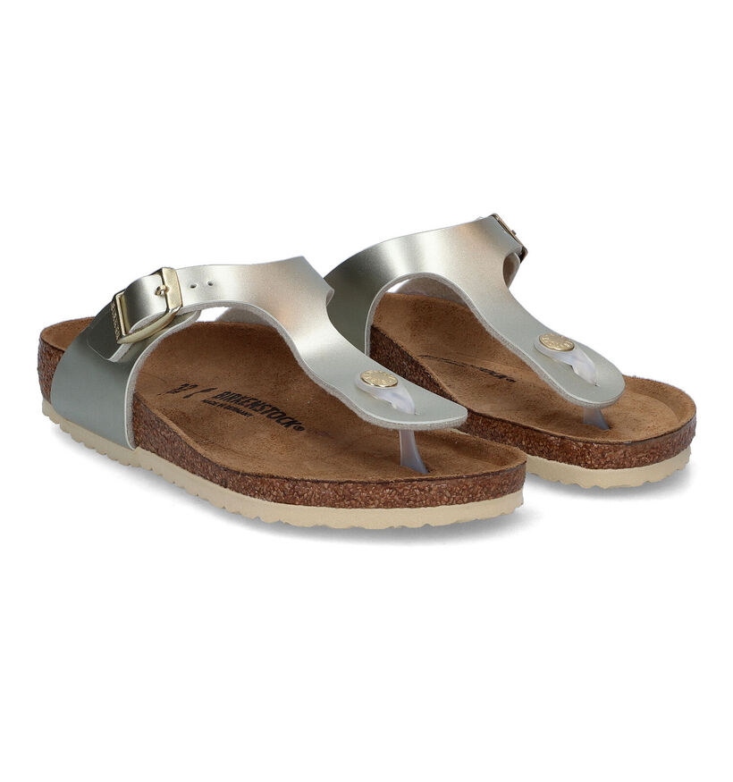 Birkenstock Gizeh BS Witte Teenslippers voor meisjes (338081)