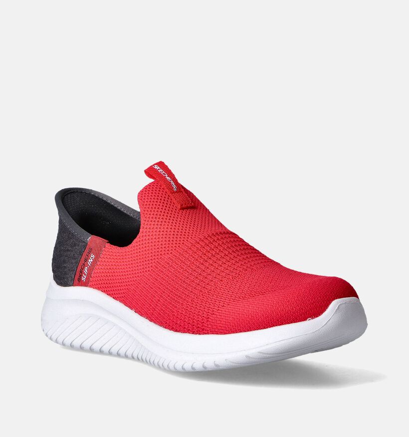 Skechers Ultra Flex Slip-ins en Rouge pour filles, garçons (352314)