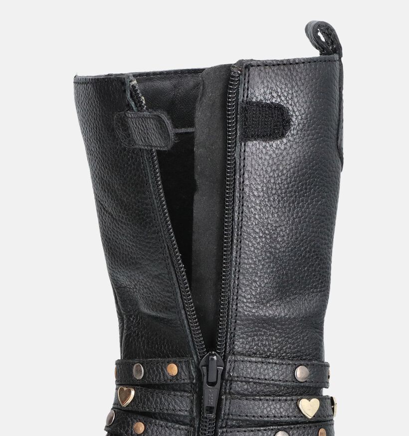 Milo & Mila Bottes hautes en Noir pour filles (378818)