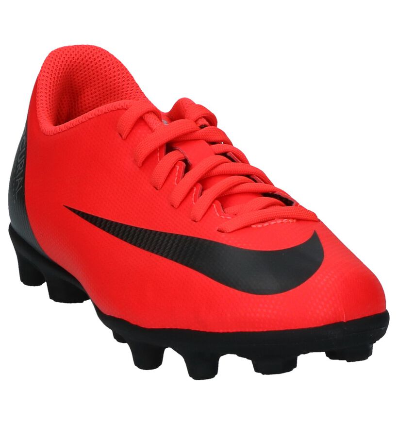 Nike CR7 JR Vaporx Fluorode Voetbalschoenen met Noppen, Rood, pdp