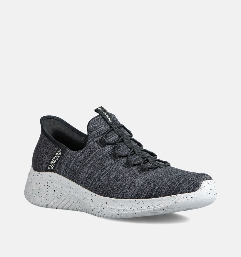 Skechers Ultra Flex 3.0 Baskets en Noir pour hommes (371086) - pour semelles orthopédiques