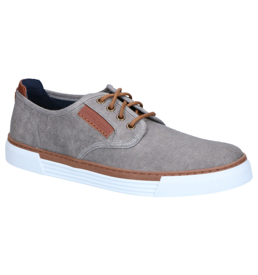 Camel Active Chaussures à lacets en Gris foncé en textile (271434)