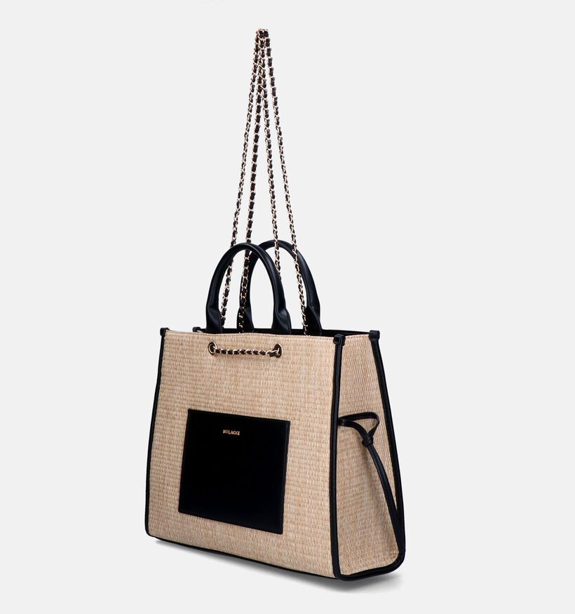 Bulaggi Ella Zwarte Shopper tas met rits voor dames (341876)