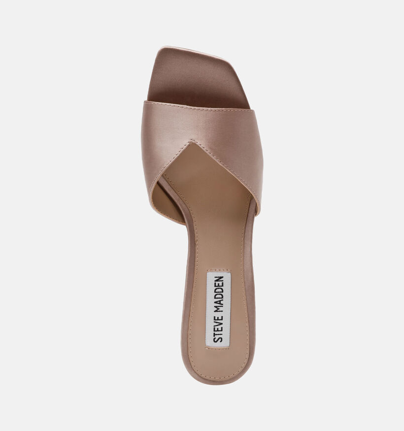 Steve Madden Ivie Satin Nu-pieds en Taupe pour femmes (379922)