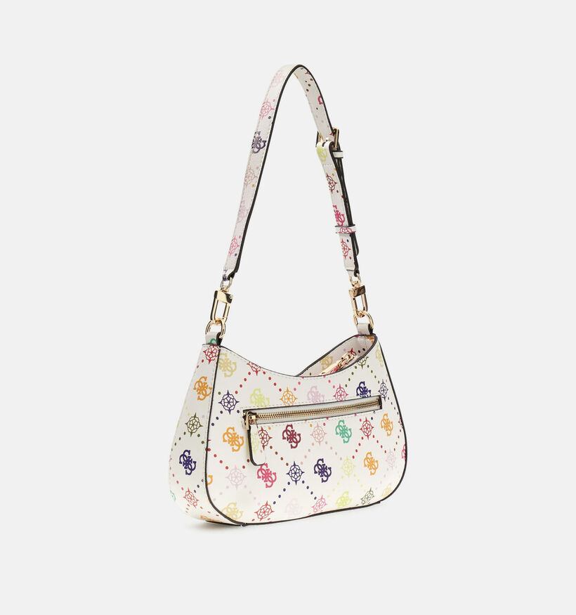 Guess Multi Logo Witte Schoudertas voor dames (372400)