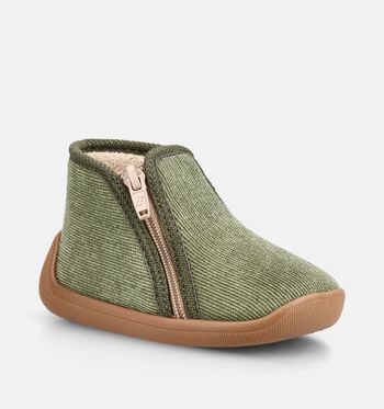 Little David High Pantoffels Bruin/Groen