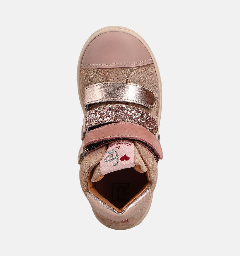 FR by Romagnoli Baskets montantes en Rose pour filles (364578) - pour semelles orthopédiques
