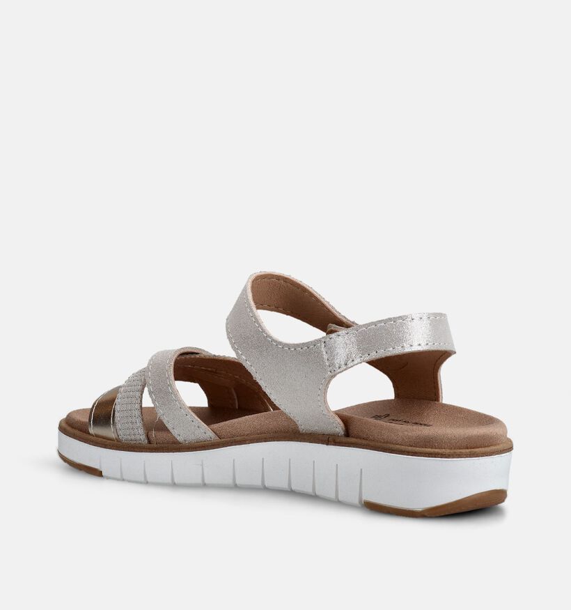 Solemade Romi 22 Sandales plates en Or pour femmes (371648) - pour semelles orthop&eacute;diques