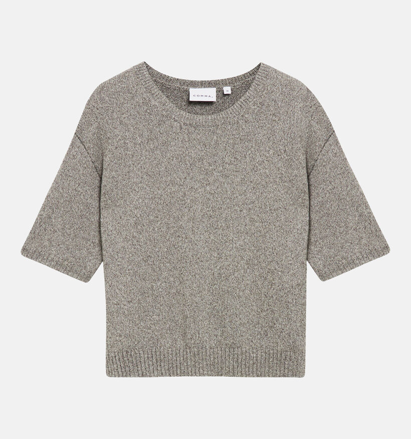 comma Pull en Gris pour femmes (379423)